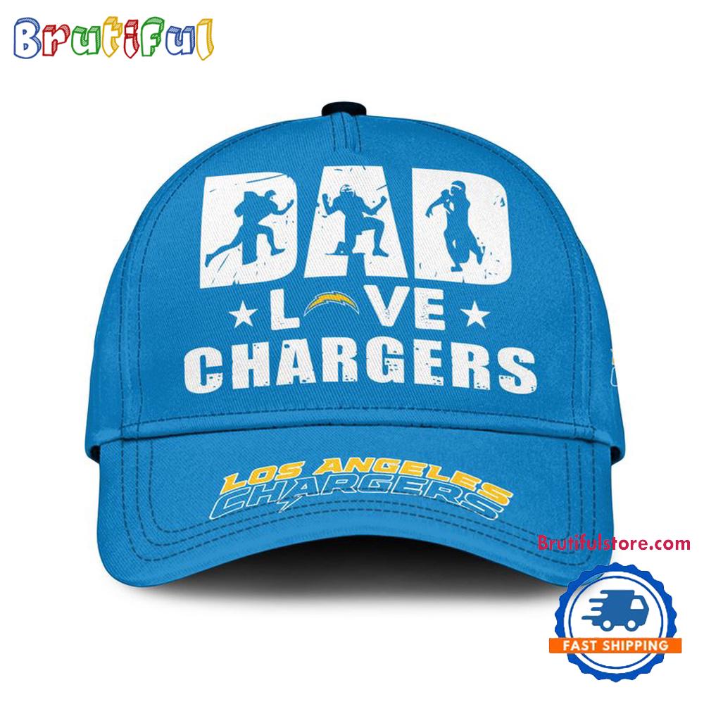 NFL Los Angeles Chargers Dad Love Best Fathers Day Baseball Cap