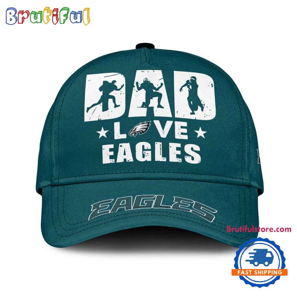 NFL Philadelphia Eagles Dad Love Best Fathers Day Baseball Cap