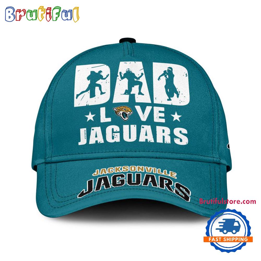 NFL Jacksonville Jaguars Dad Love Best Fathers Day Baseball Cap