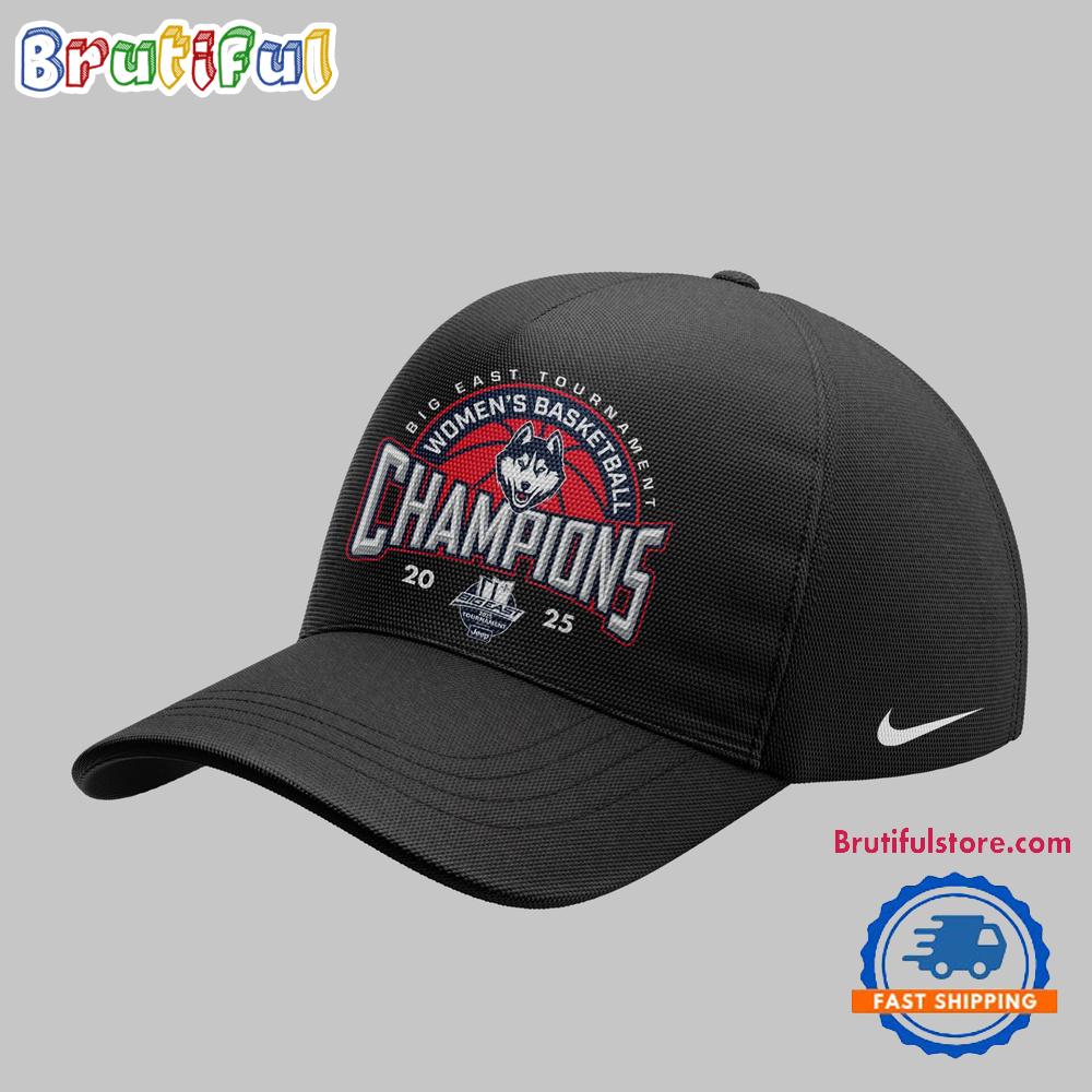 UConn Huskies Womens Basketball 2025 Big East Tournament Champions Cap Hats