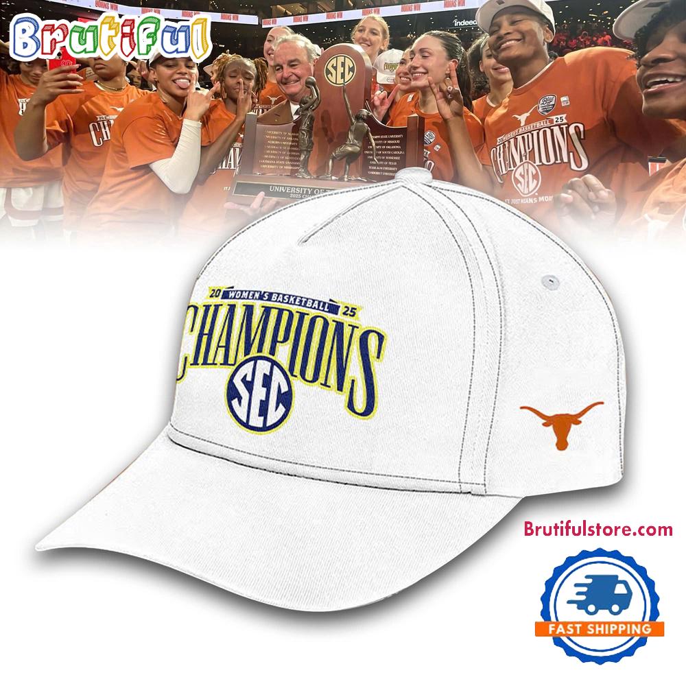 Texas Longhorns 2025 SEC Womens Basketball Regular Season Champions Locker Room Cap