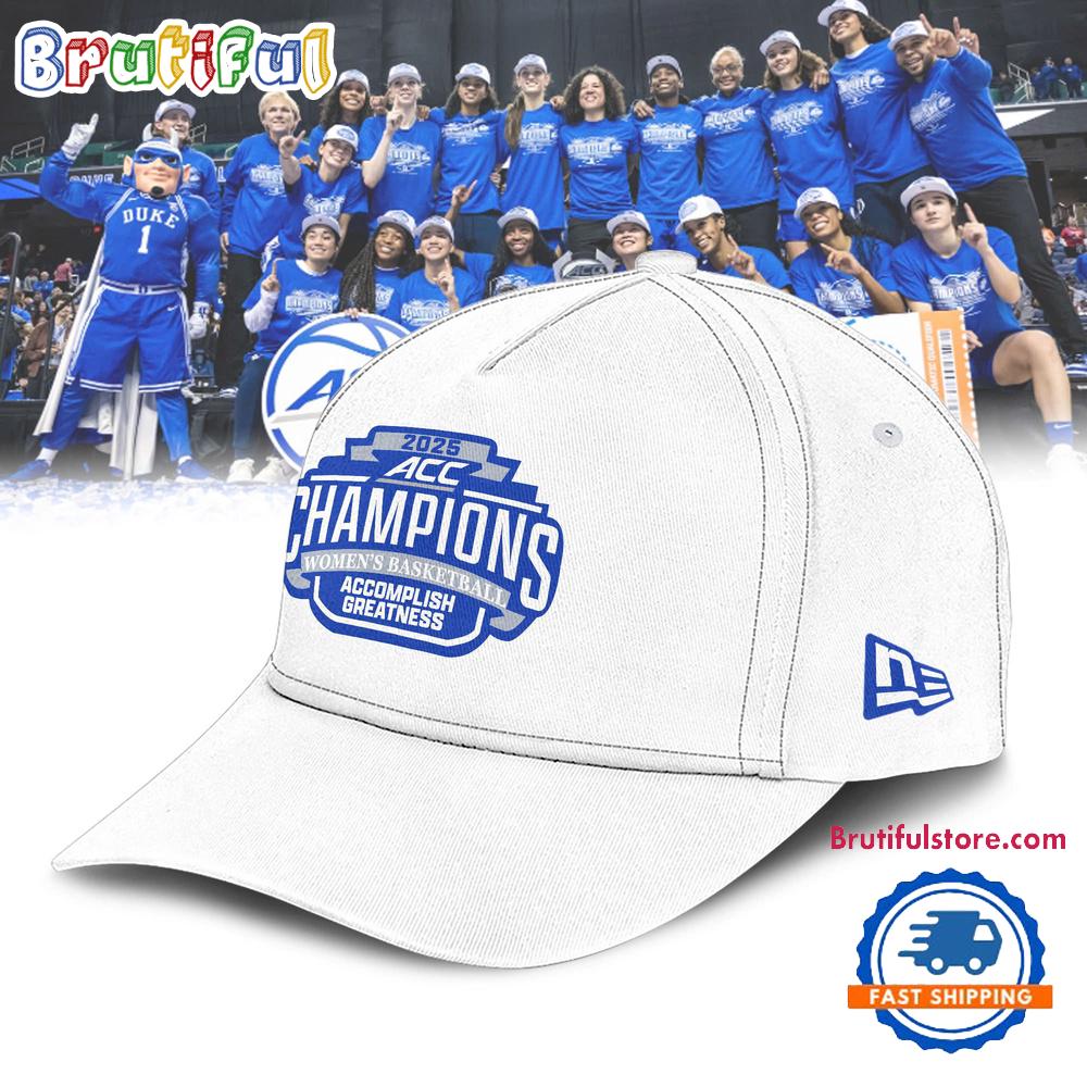 Duke Blue Devils BB ACC 25 Champs Locker Room Cap Hats