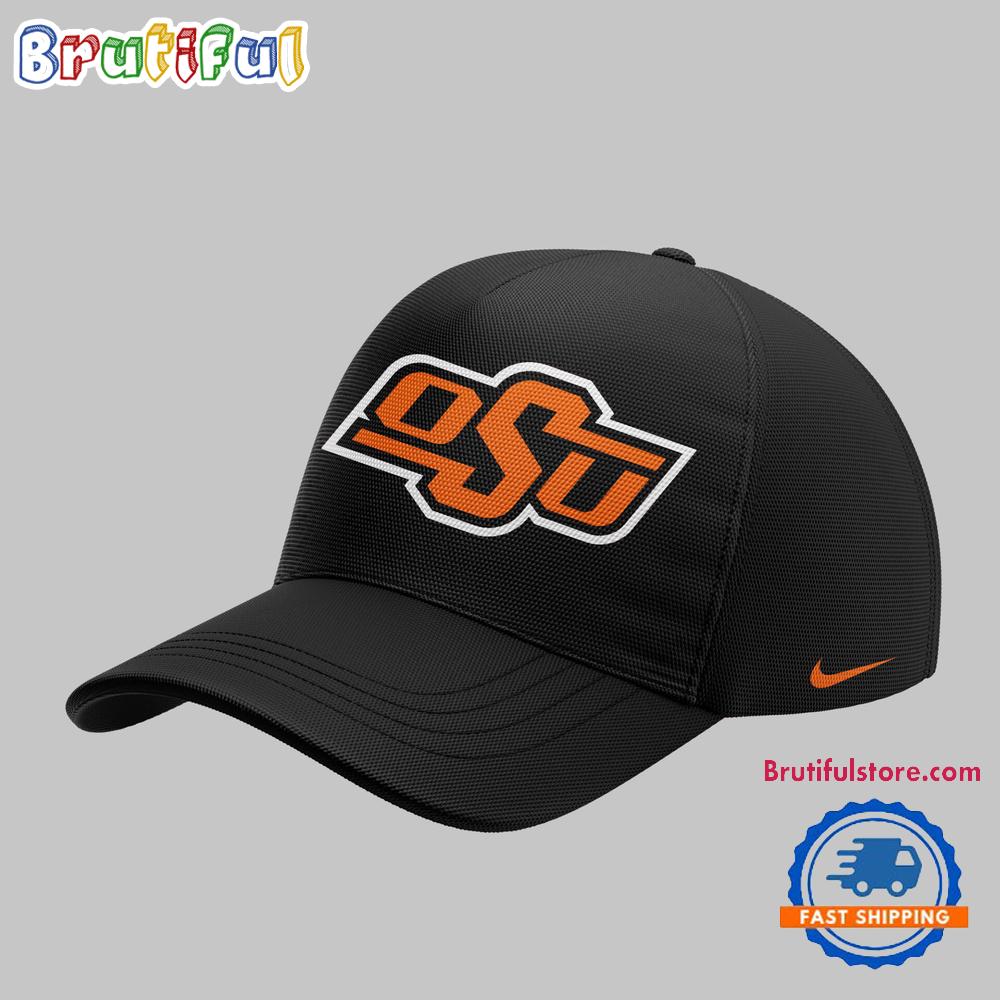 Oklahoma State Cowboys Wrestling Black Cap