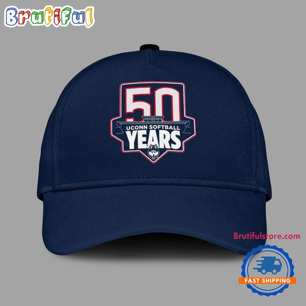 UConn Huskies Softball 50 Years 2025 Cap