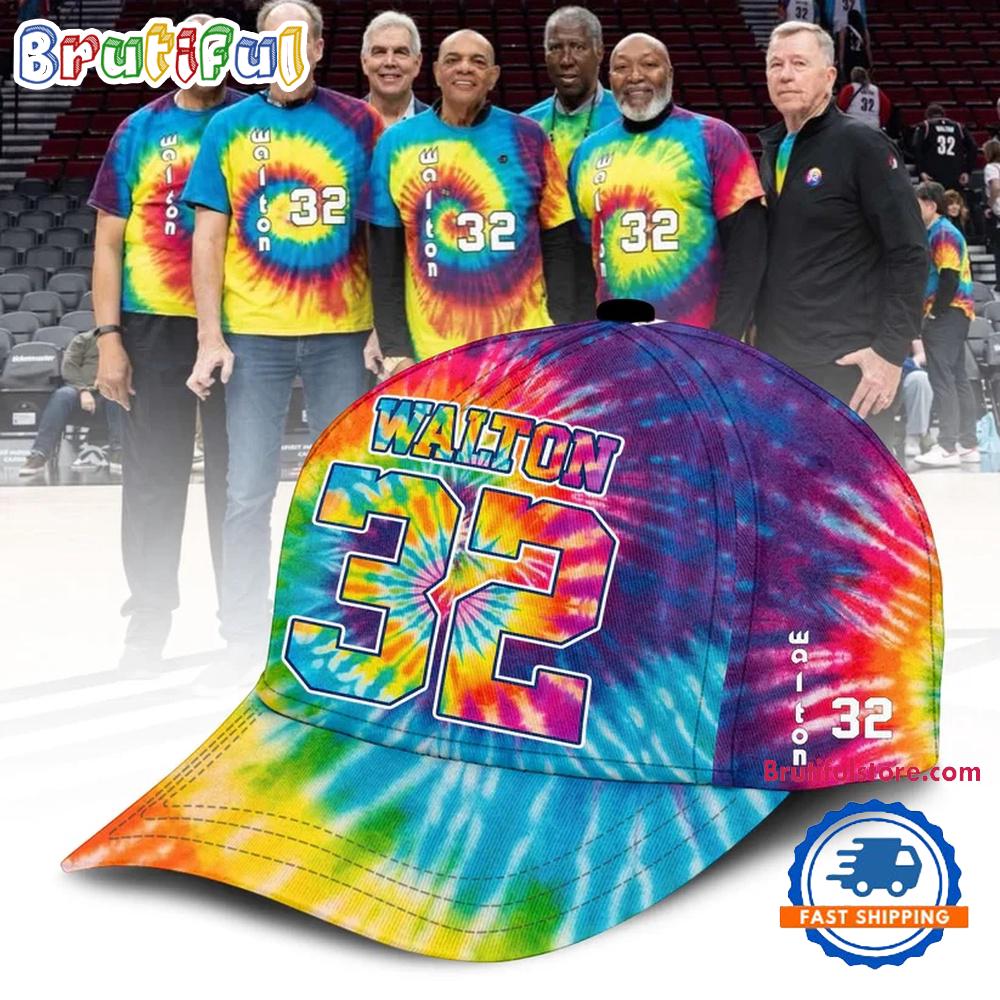 Portland Trail Blazers Limited Edition Bill Walton Tribute 3D All Over Printed Baseball Cap