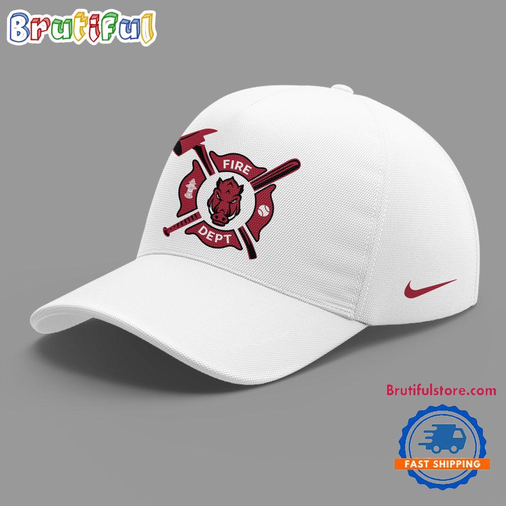 Arkansas Razorback x Firefighter Appreciation Night White Classic Cap