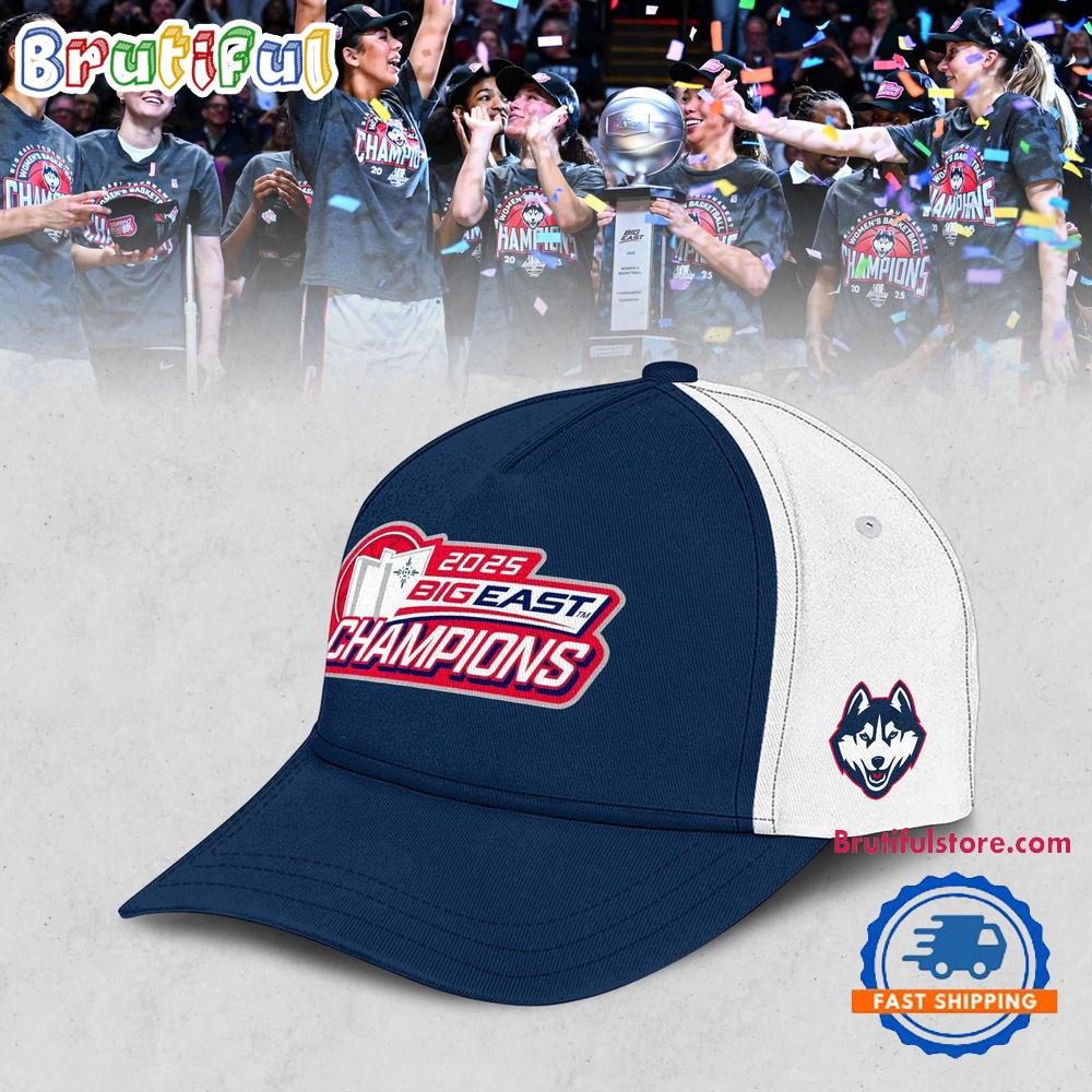 UConn Huskies 2025 BIG EAST Womens Basketball Conference Tournament Champions Cap Hats
