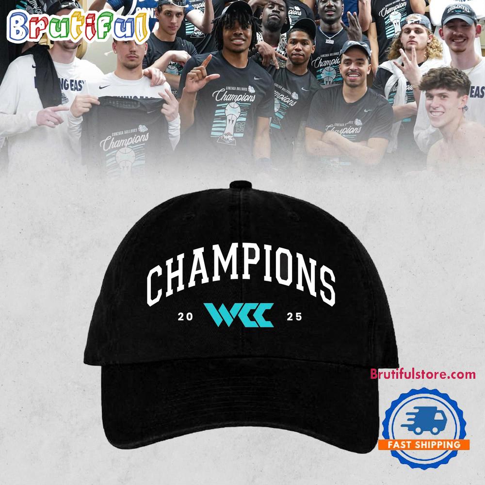 Gonzaga Bulldogs 2025 WCC Mens Basketball Conference Tournament Champions 22 Time Cap Hats