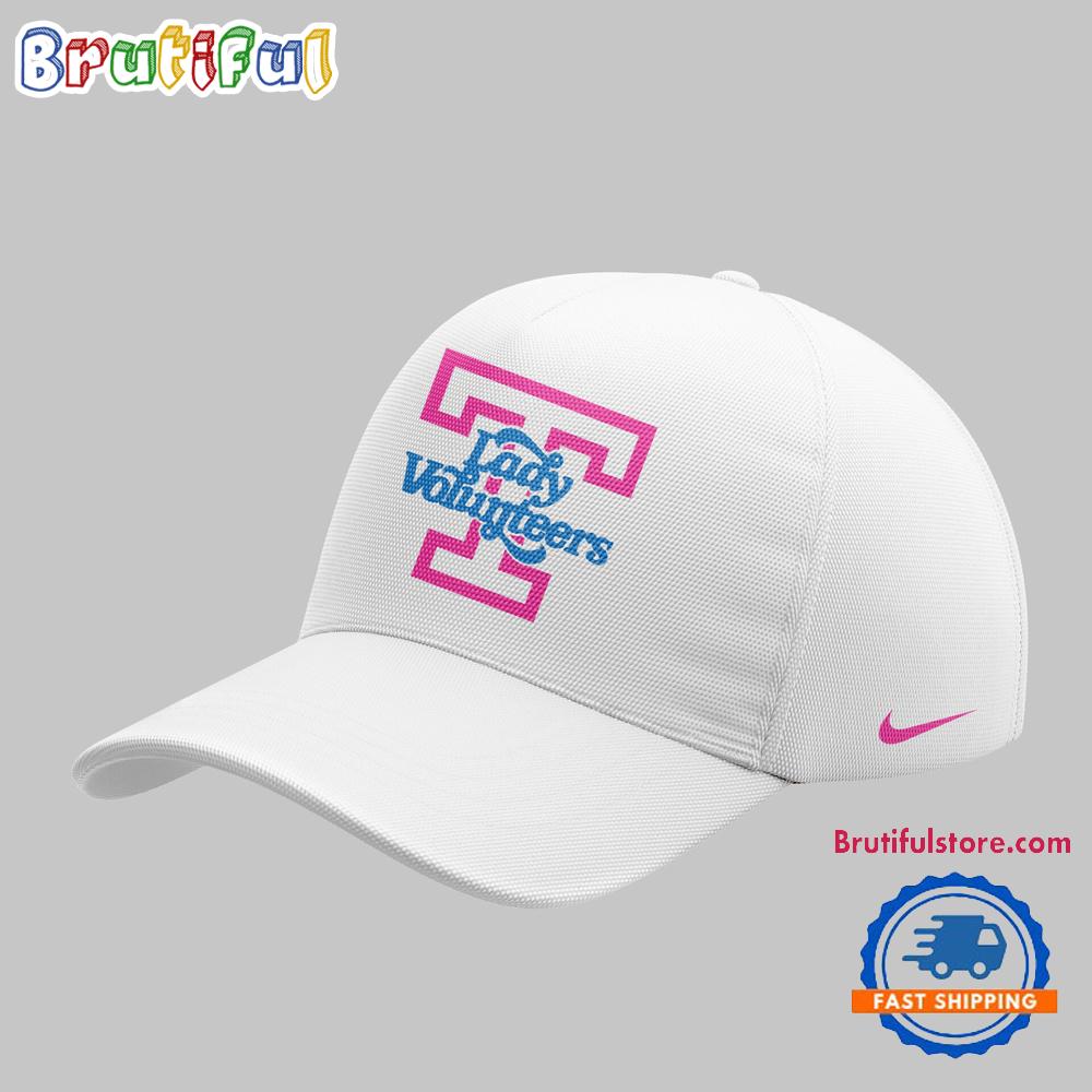 Tennessee Volunteers Limited Edition Lady Vols Basketball Fight Cancer White Cap Hats