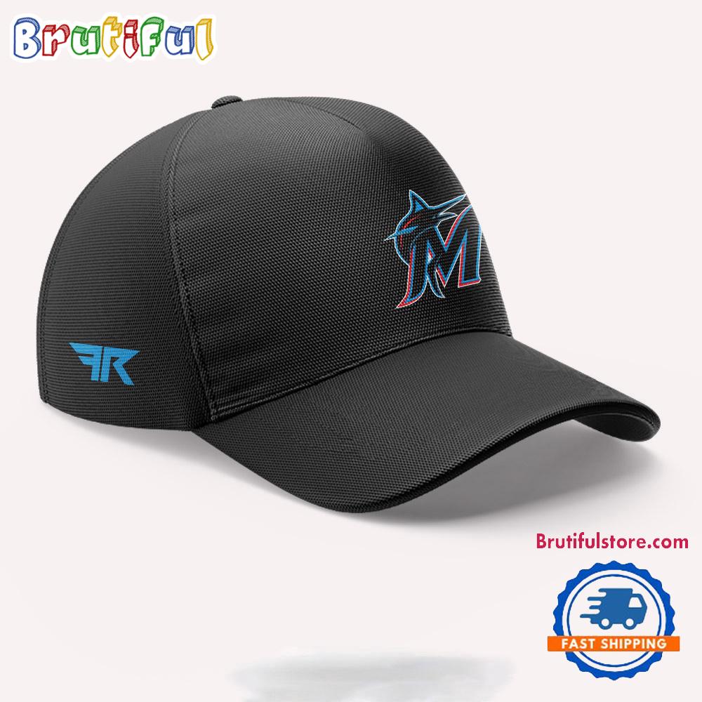Miami Marlins x Luis Fonsi and Flo Rida 2025 New Black Cap Hats