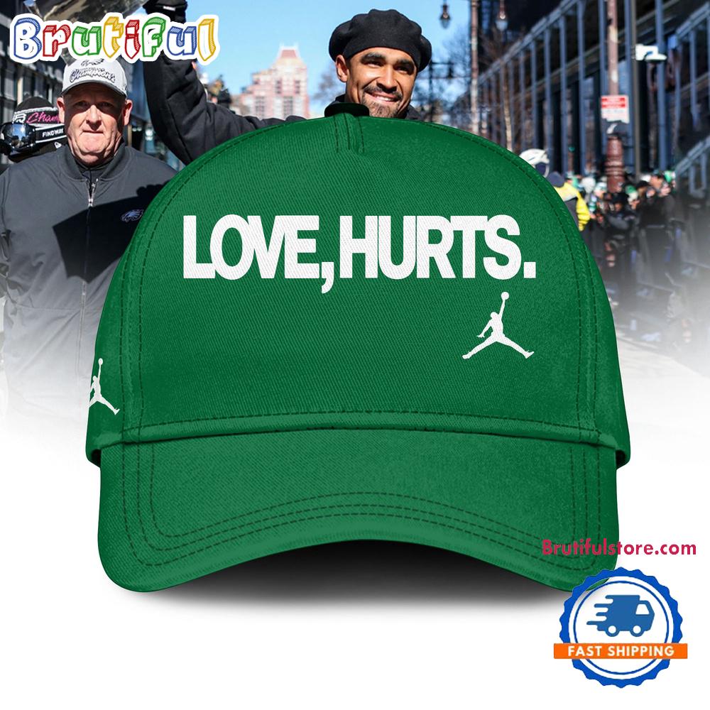 Philadelphia Eagles x Love Hurts 2025 Green Cap Hats