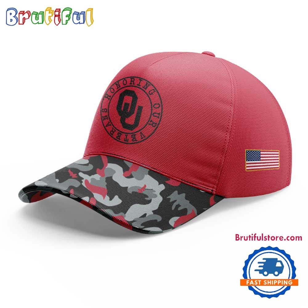 Oklahoma Sooners NCAA 2025 Limited Veterans Camo Cap
