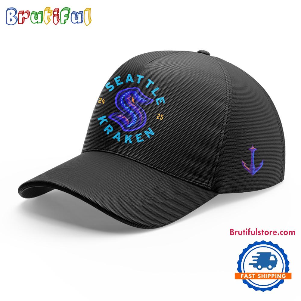 Seattle Kraken Special Black History Night 2025 Cap Hats