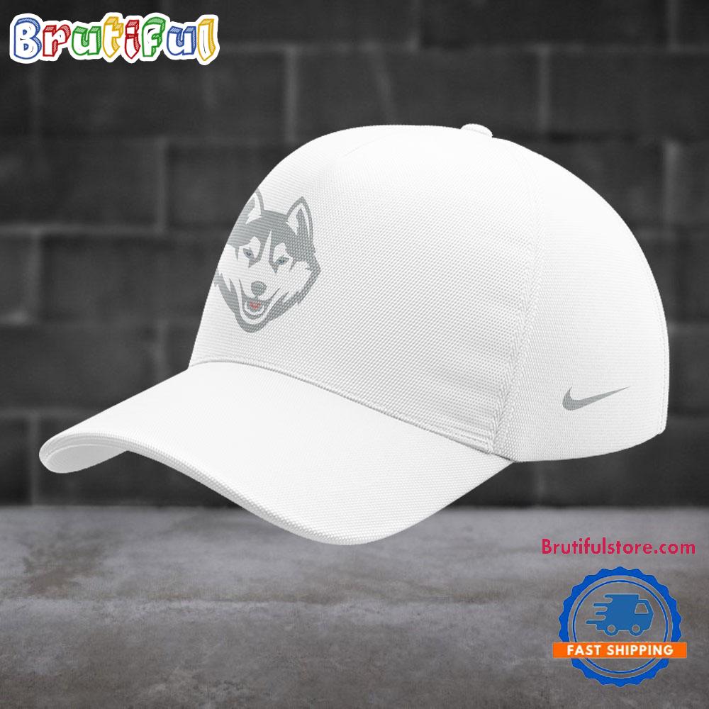 UConn Huskies Mens Basketball Limited Edition 2025 White Cap Hat