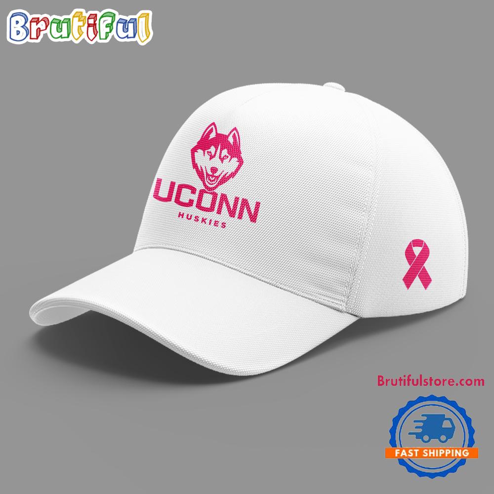 Uconn Huskies Basketball x Fight Night Cancer Limited Edition 2025 White Cap