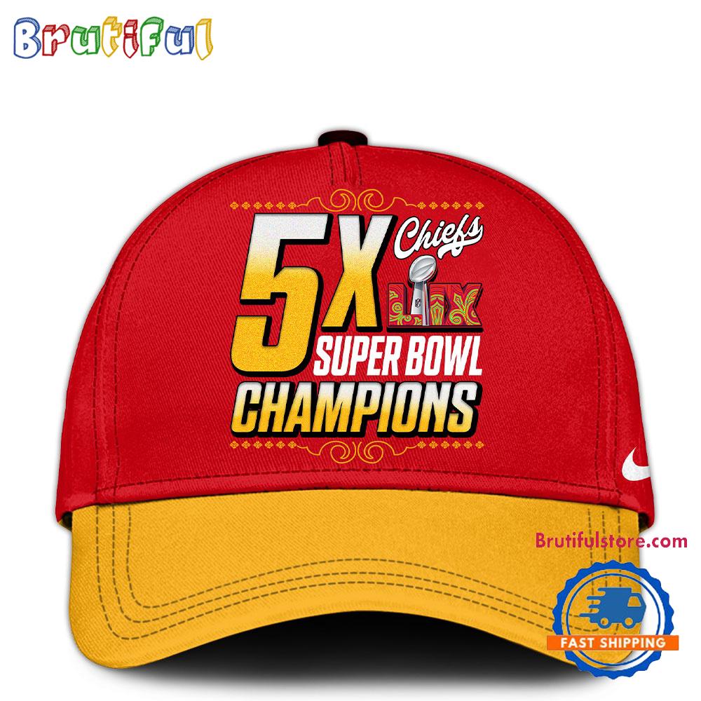 Kansas City Chiefs Back to Back to Back Super Bowl LIX Champions New Cap