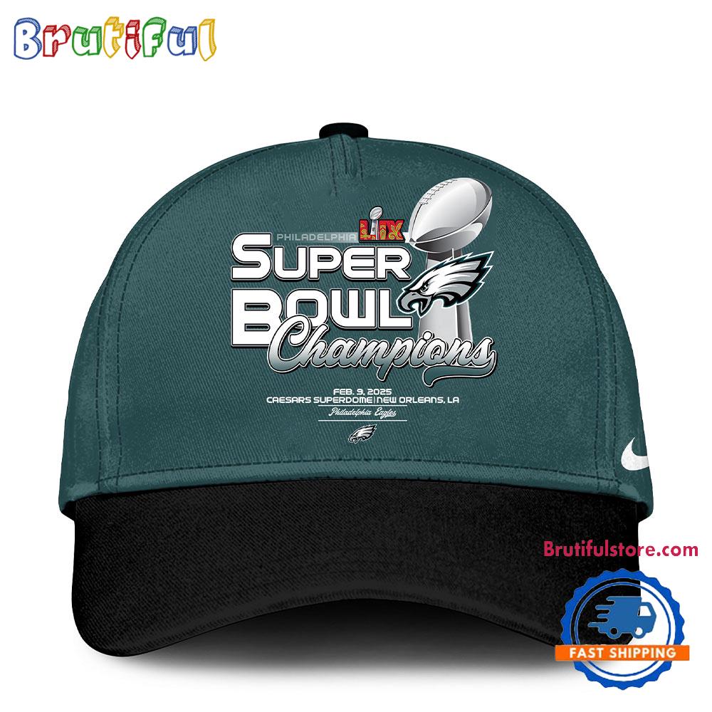Philadelphia Eagles Super Bowl LIX Champions 2025 Limited New Design Cap Hats