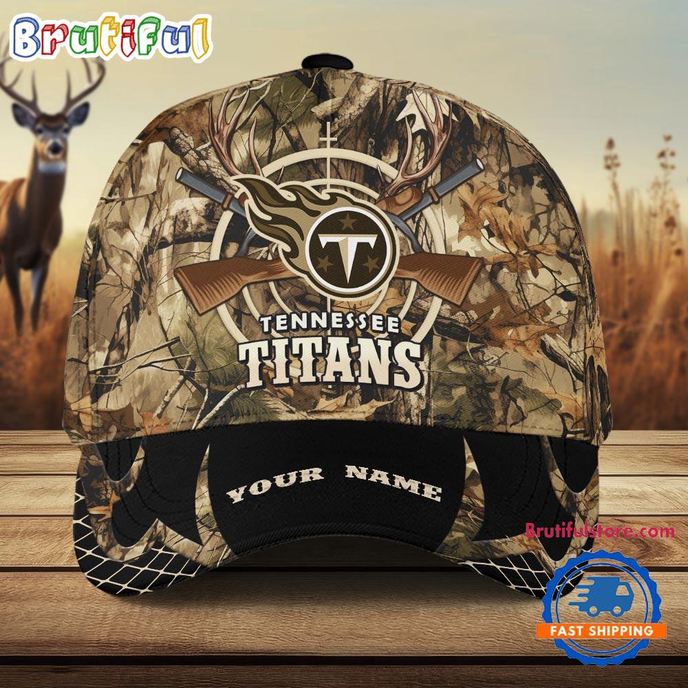 NFL Tennessee Titans Camo Hunting Cap, Football Team Camo Hunting Hats