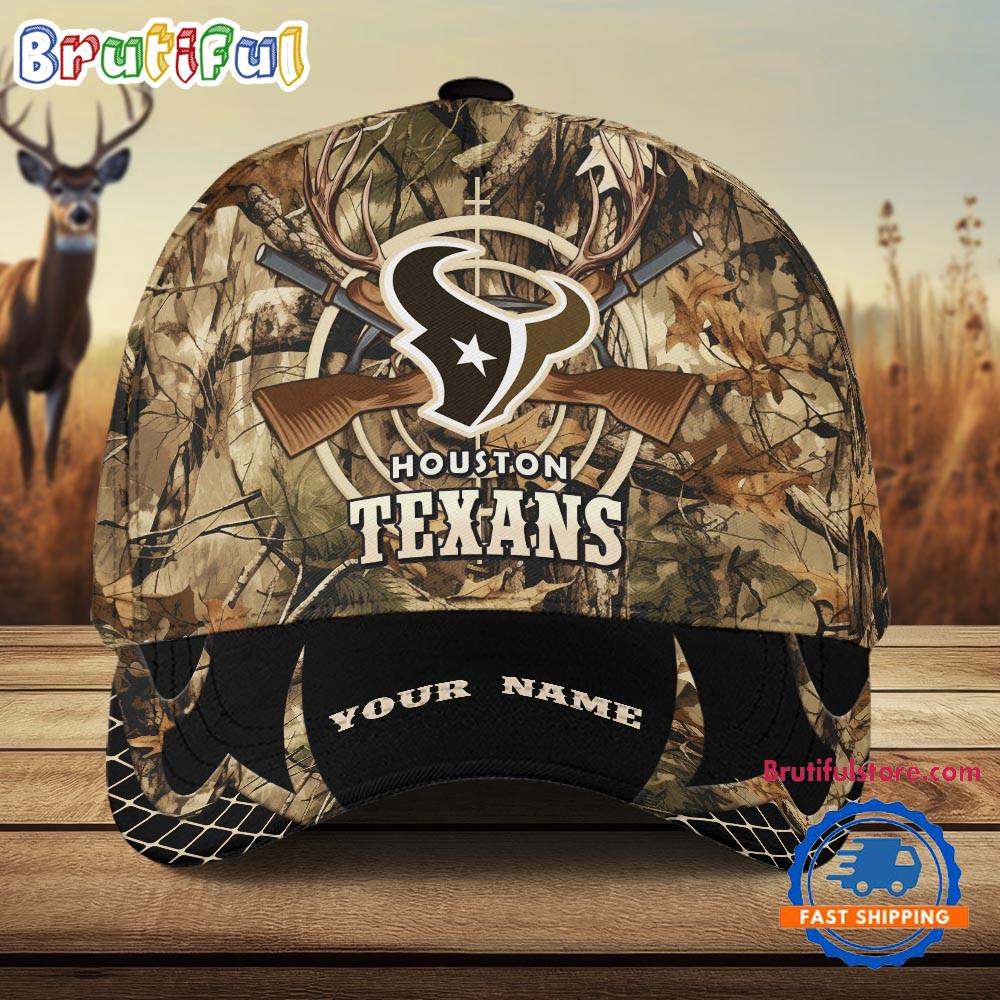 NFL Houston Texans Camo Hunting Cap, Football Team Camo Hunting Hats