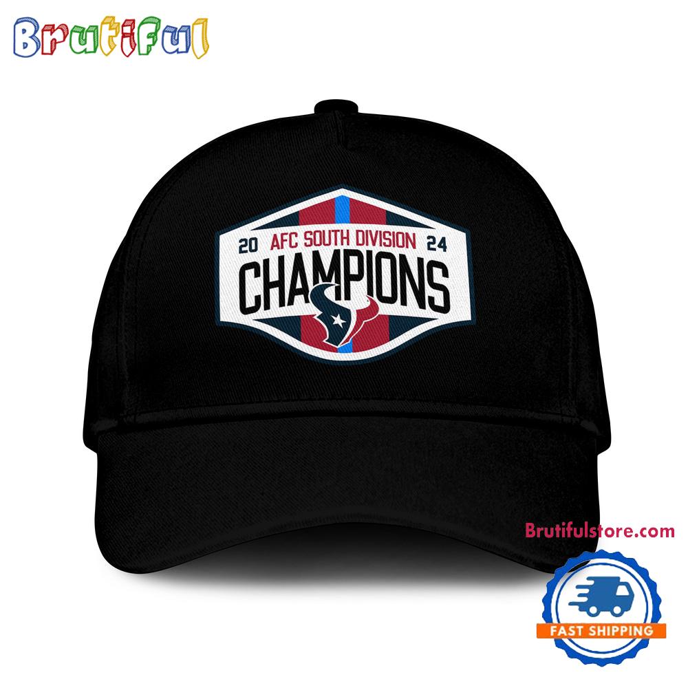 Houston Texans Back to Back 2024 AFC South Division Champions Cap