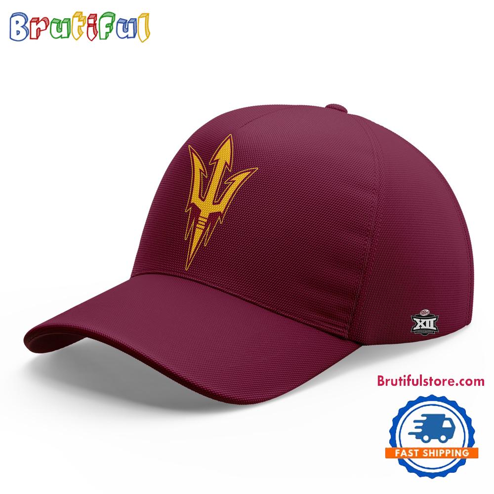 Arizona State University Football 2024 Big 12 Champions Red Cap
