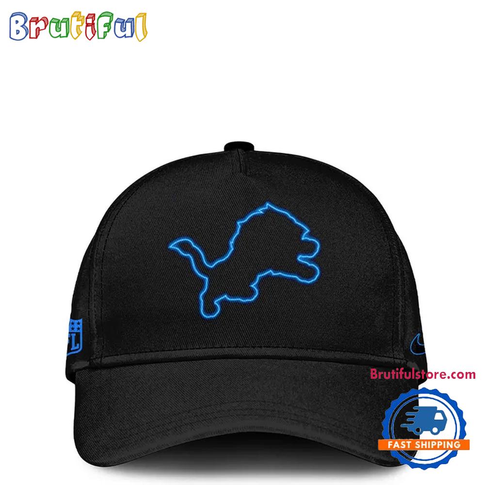 Detroit Lions Back In Black 2024 NFL Limited Cap Hats