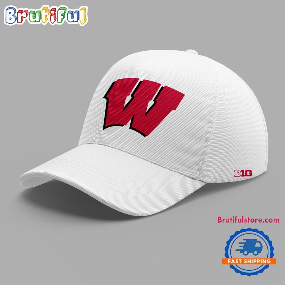 Wisconsin Badgers Basketball 2024 Limitted New Design White Cap