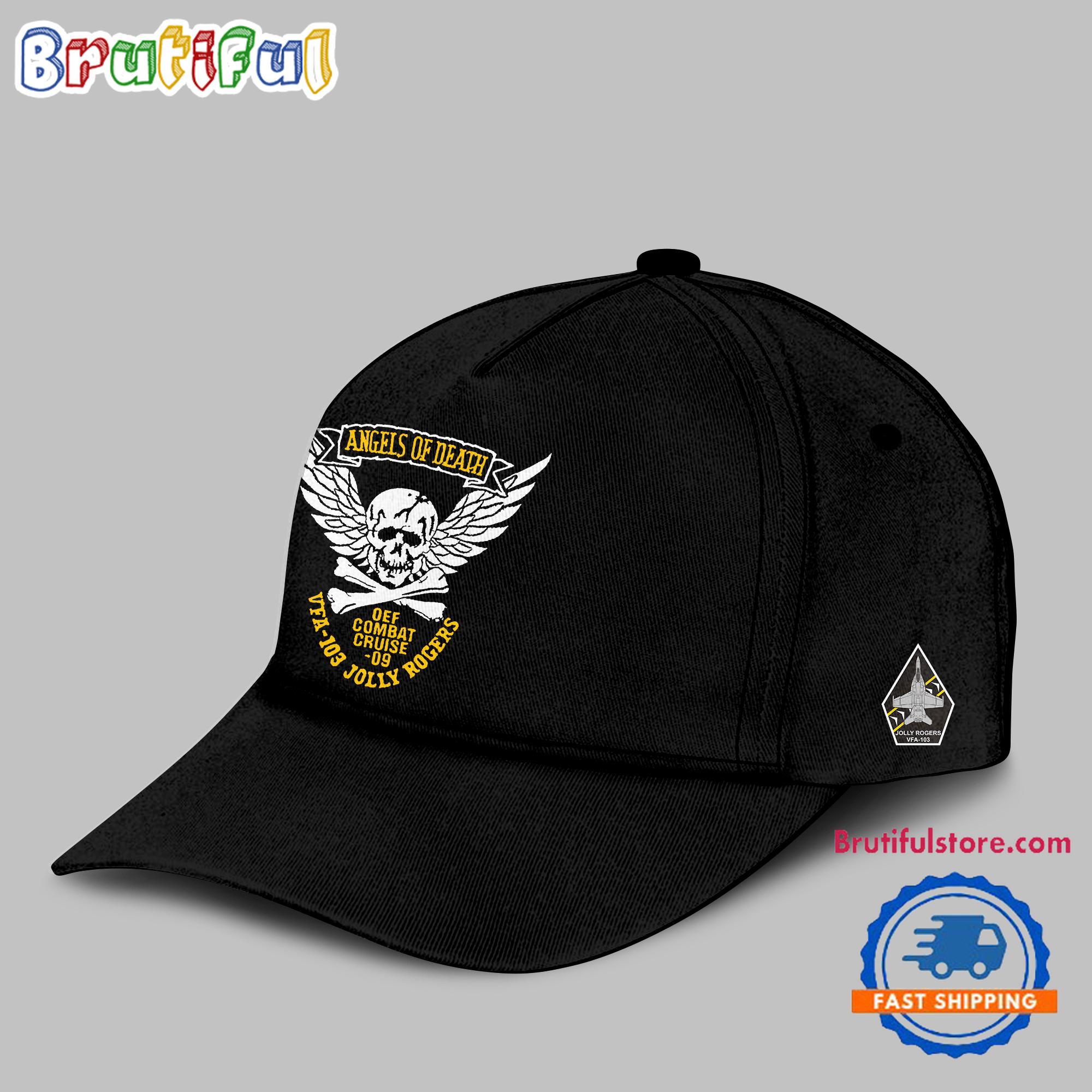 Angel Of Death Jolly Rogers Navy Midshipmen Cap