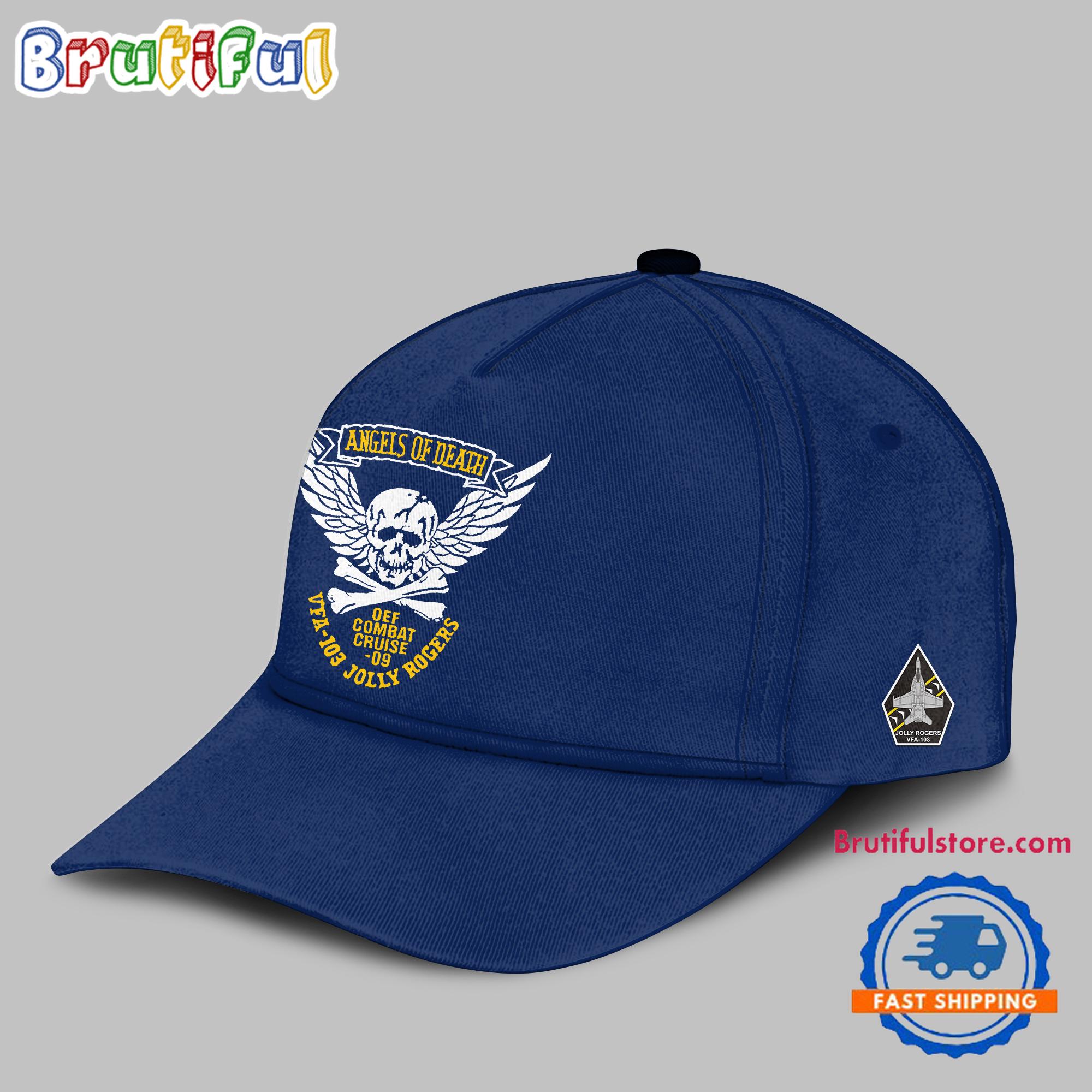 Angel Of Death Jolly Rogers Navy Midshipmen Baseball Cap