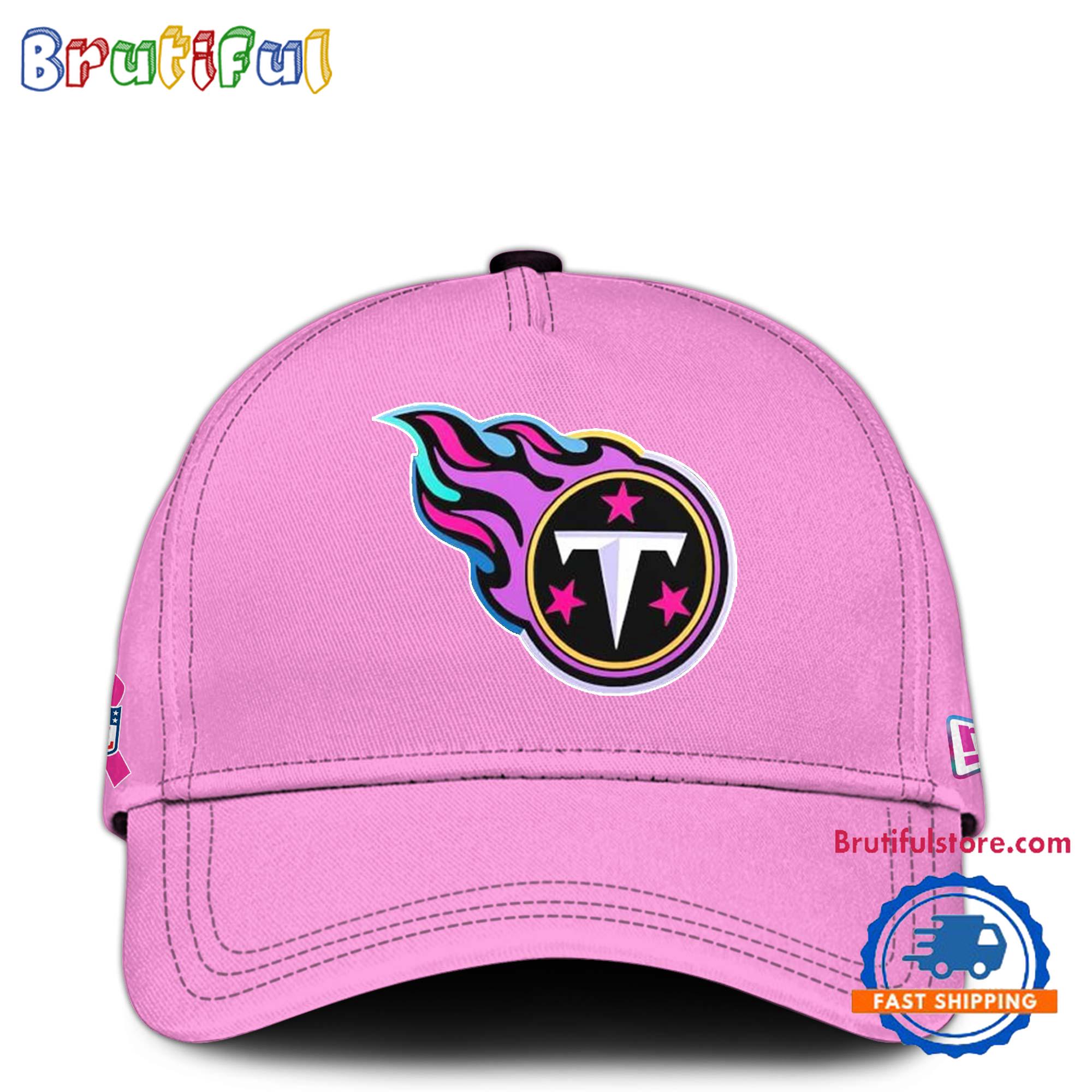 NFL Tennessee Titans Crucial Catch Pink Breast Cancer Awareness Limited Edition Cap
