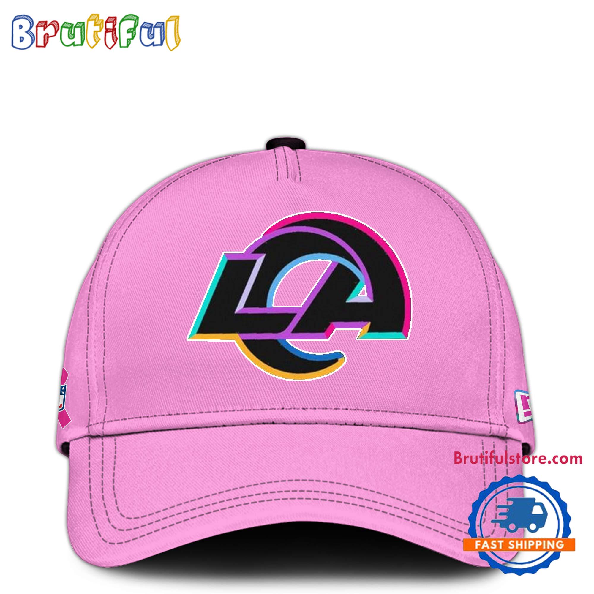 NFL Los Angeles Rams Crucial Catch Pink Breast Cancer Awareness Limited Edition Cap