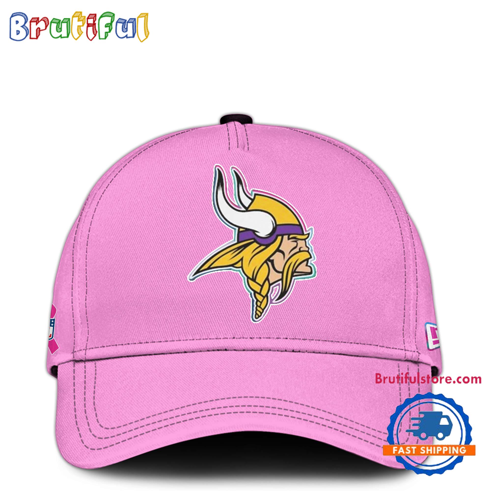 NFL Minnesota Vikings Crucial Catch Pink Breast Cancer Awareness Limited Edition Cap
