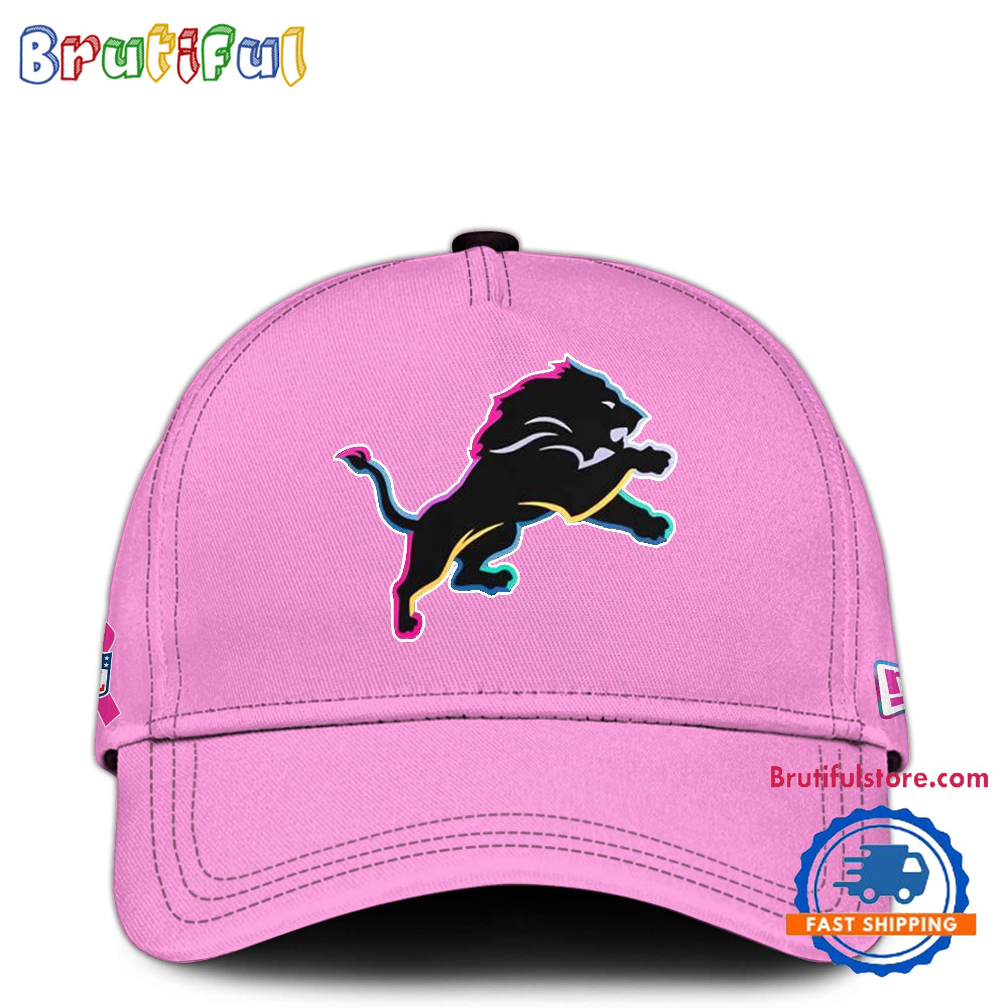 NFL Detroit Lions Crucial Catch Pink Breast Cancer Awareness Limited Edition Cap