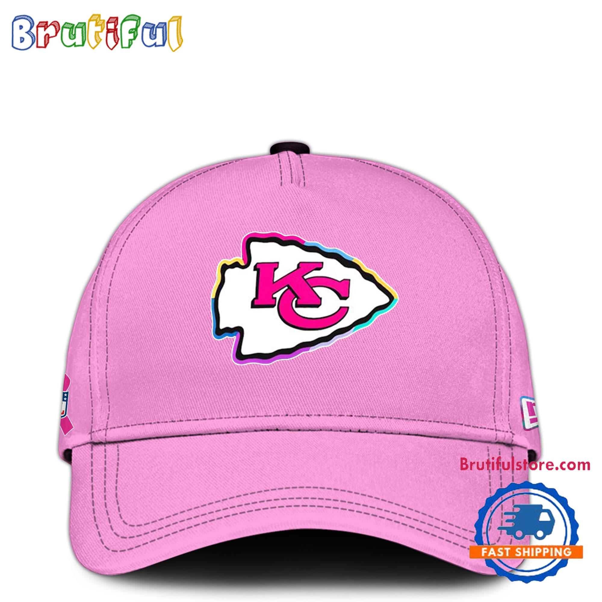 NFL Kansas City Chiefs Crucial Catch Pink Breast Cancer Awareness Limited Edition Cap