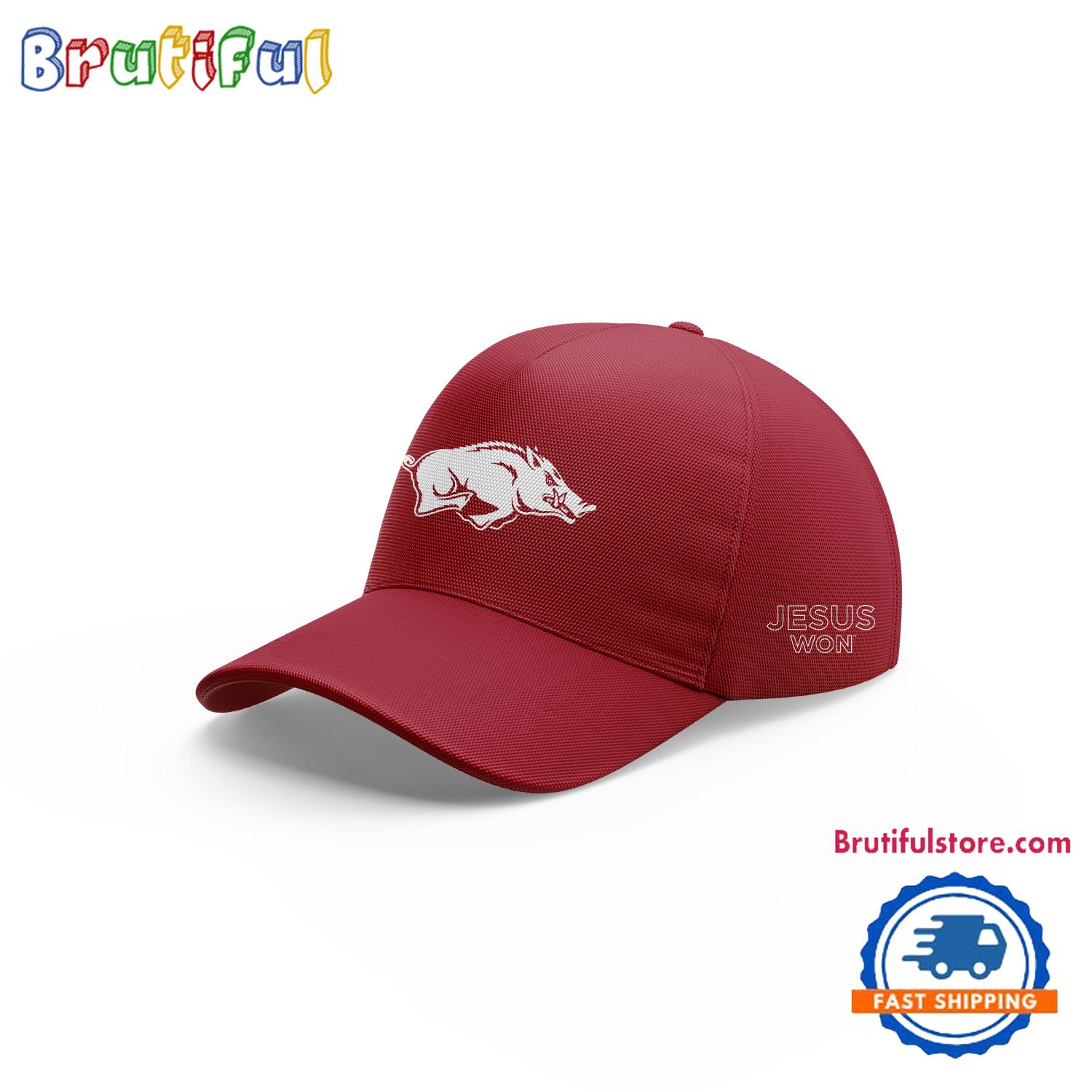 Arkansas Razorbacks NCAA 2024 SEC Jesus Won Cap