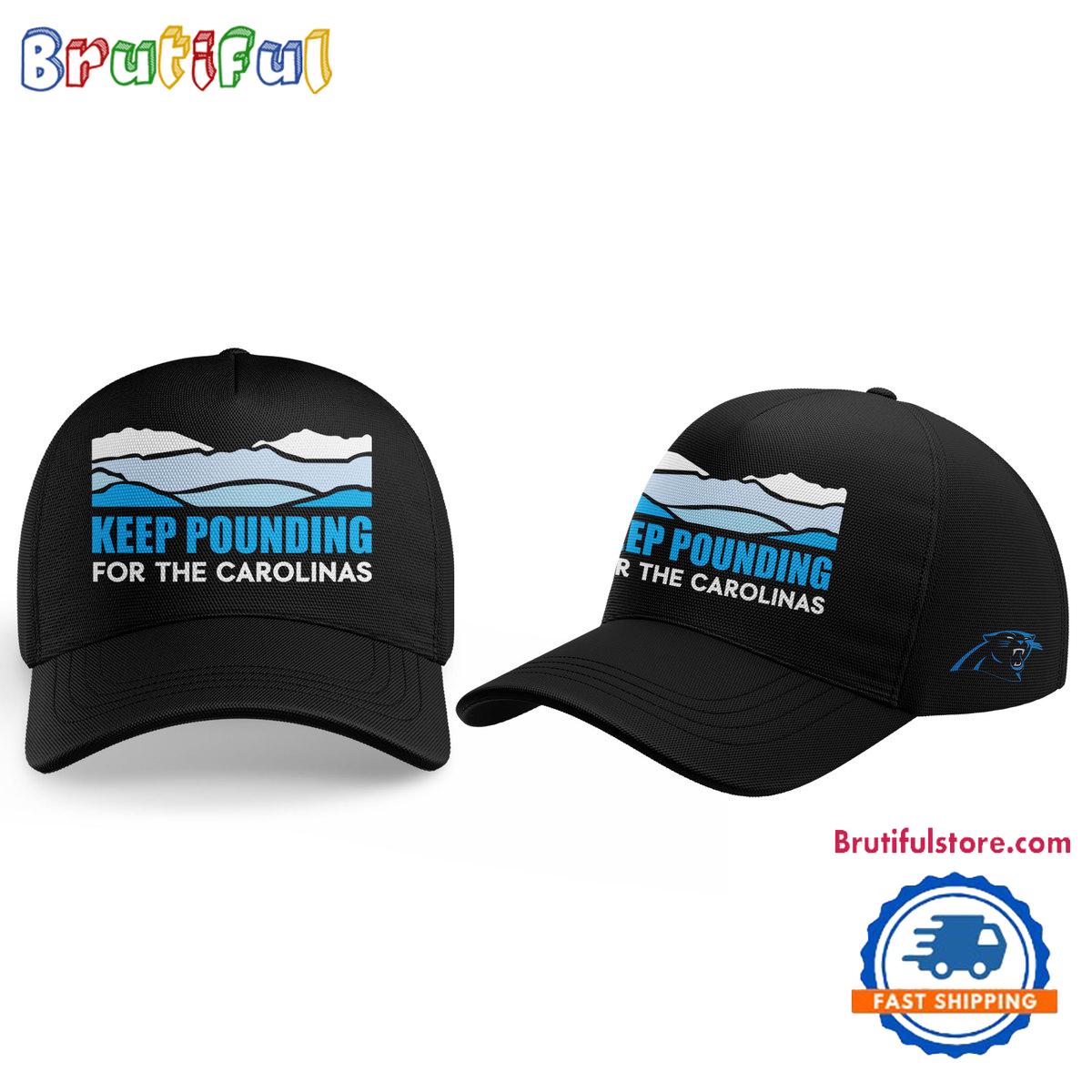 Carolina Panthers NFL 2024 Keep Pounding Baseball Cap
