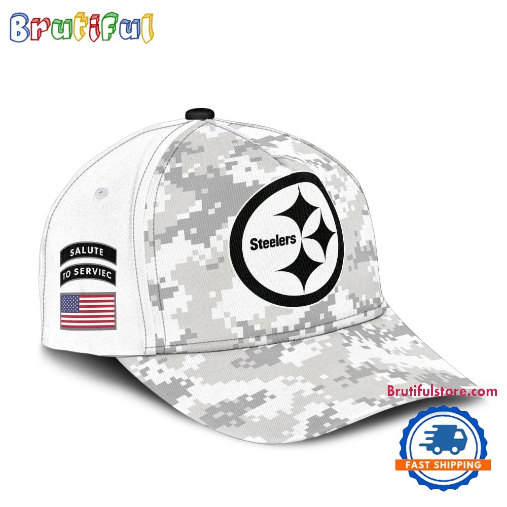 NFL Pittsburgh Steelers Arctic Camo 2024 Salute to Service Cap