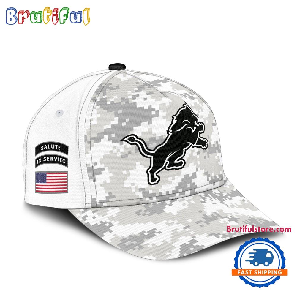 NFL Detroit Lions Arctic Camo 2024 Salute to Service Cap