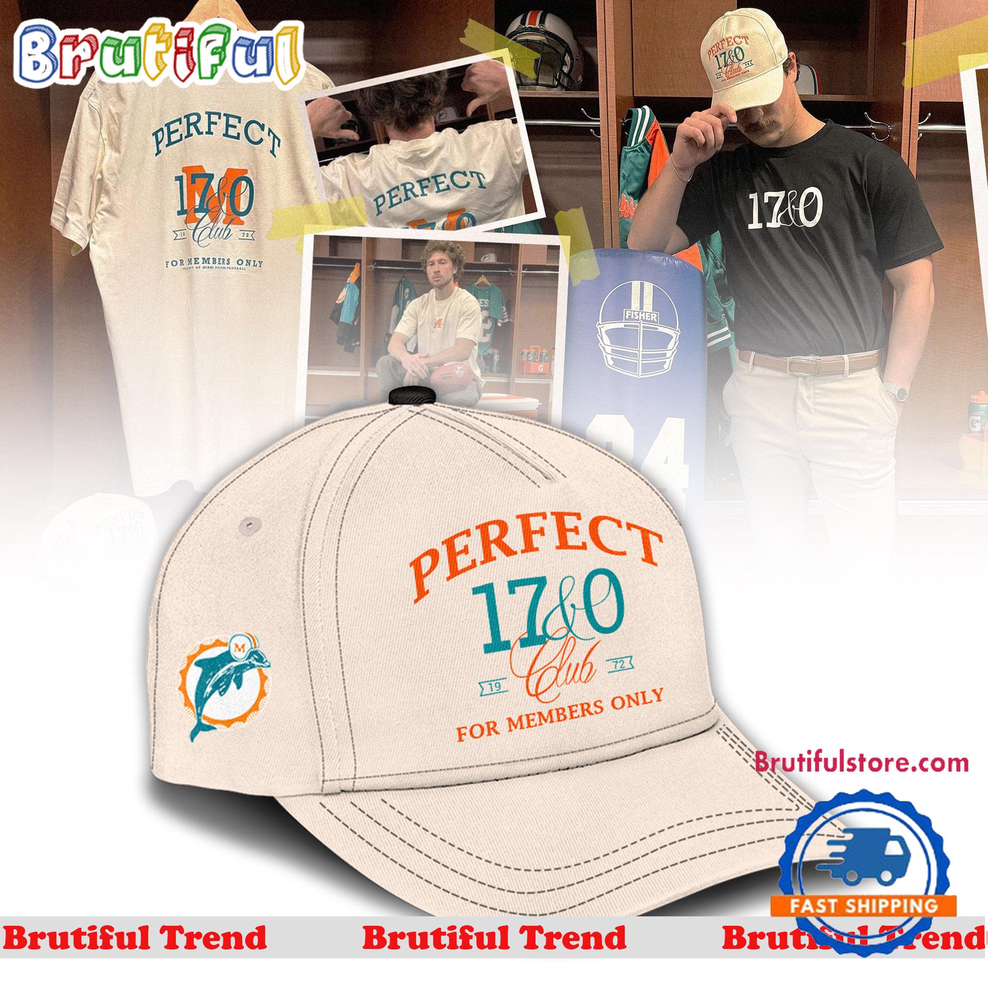 Miami Dolphins NFL 2024 The Perfect 17&0 Club Cap