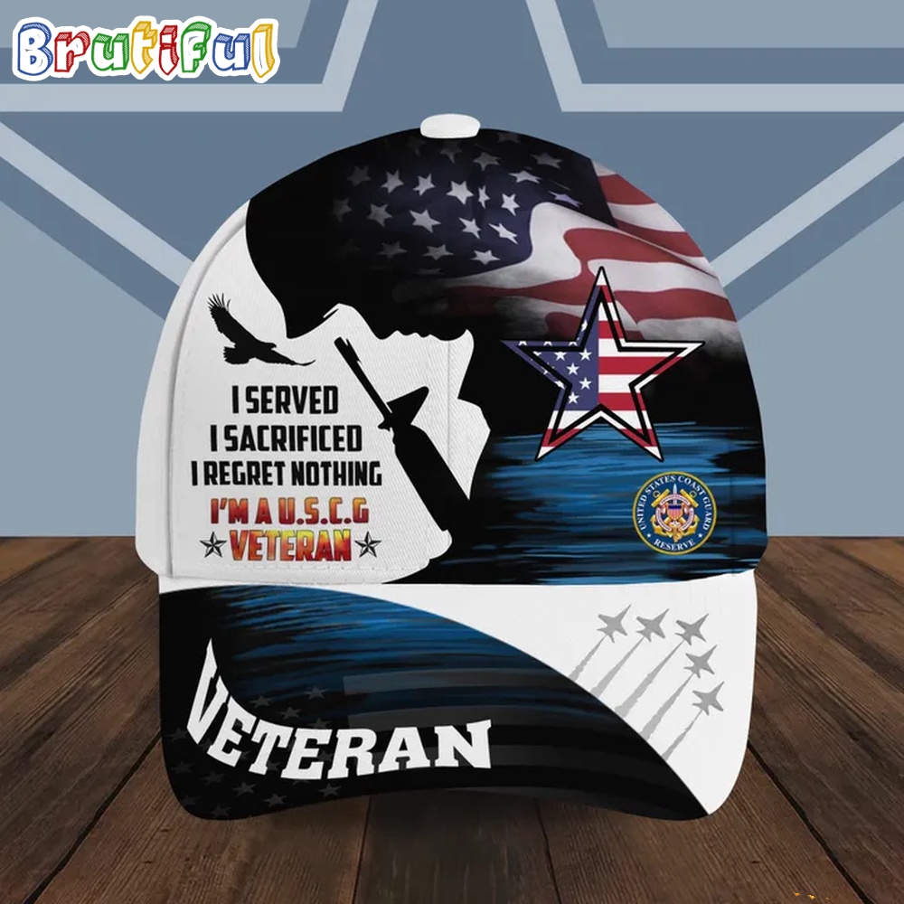 NFL Dallas Cowboys Special American Flag US Coast Guard Veteran Baseball Cap