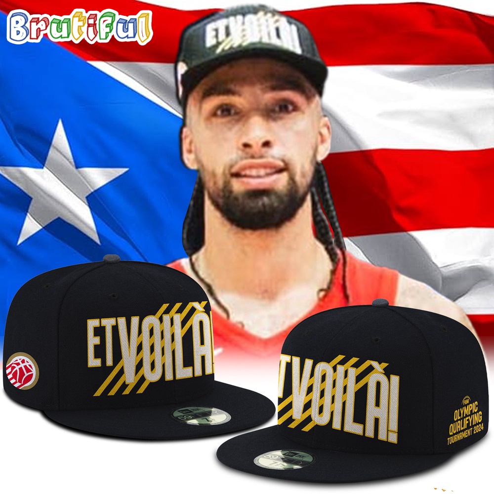 Puerto Rico Basketball 2024 Flat Brim Cap