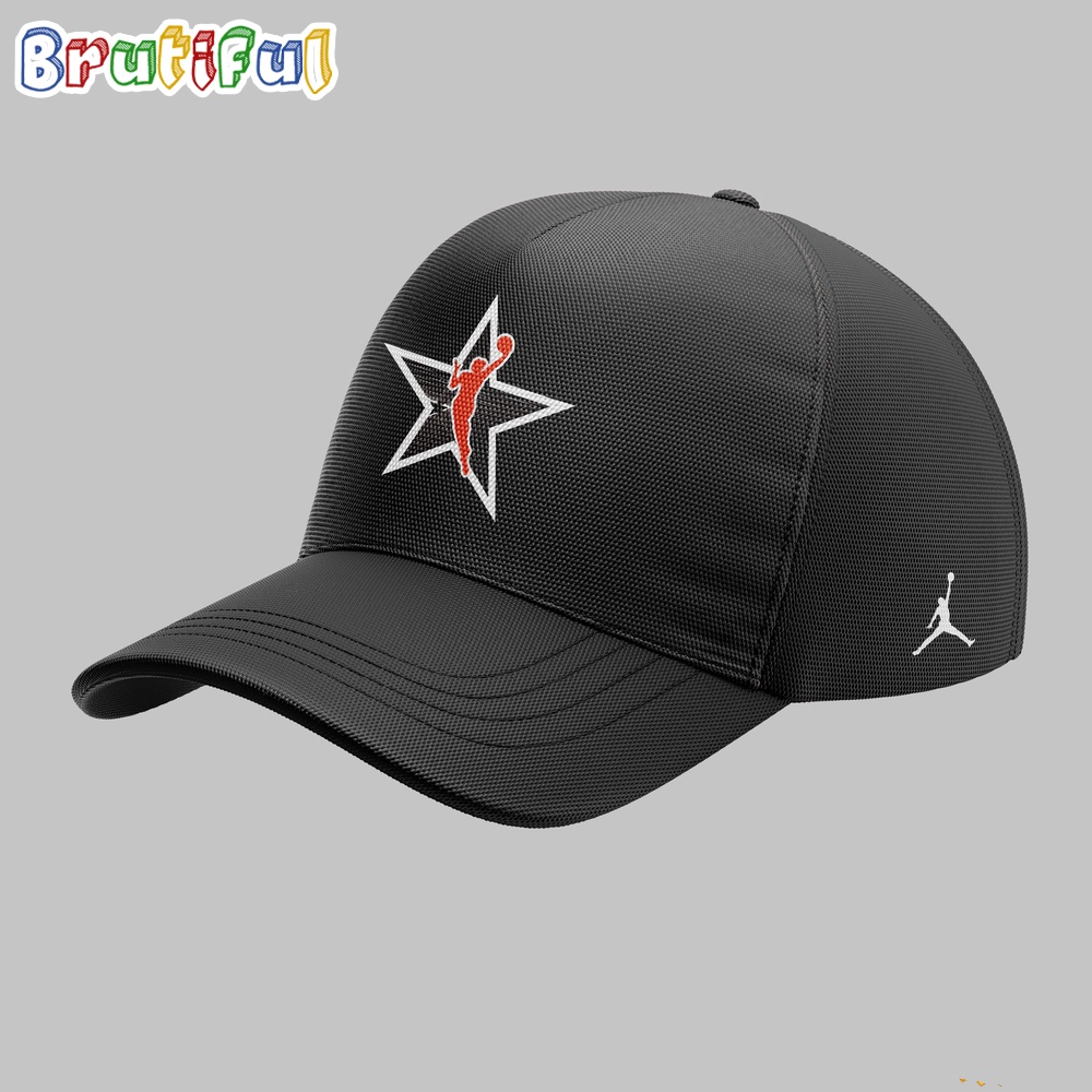 WNBA All Star 2024 Graphics Baskeball Black Cap