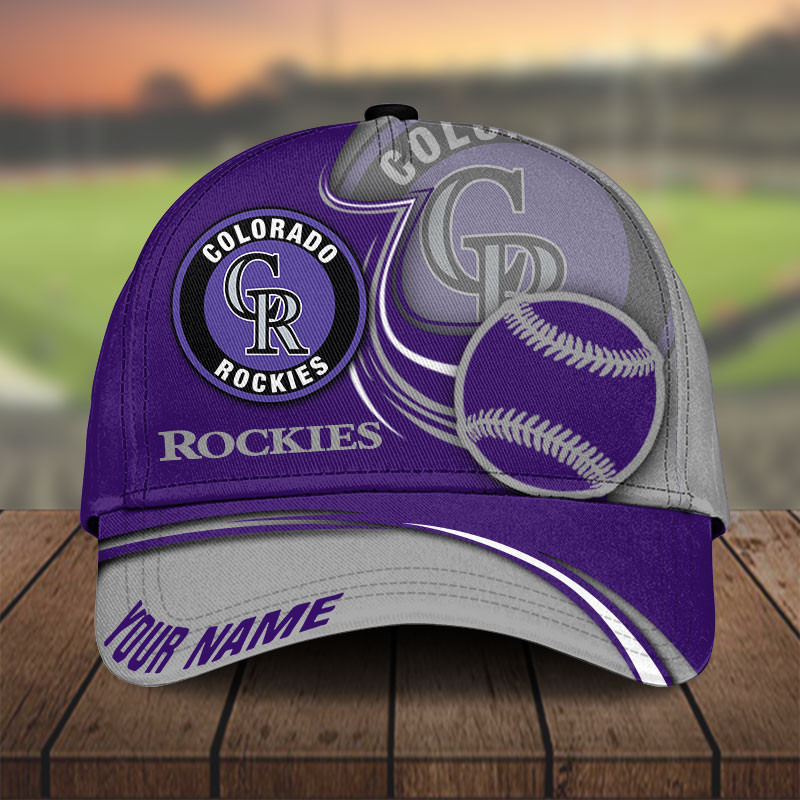 MLB Colorado Rockies Personalized Cap Custom Name For Fan