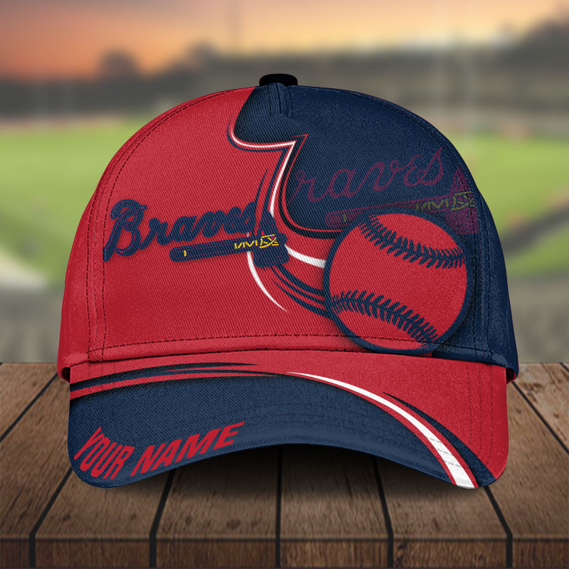 MLB Atlanta Braves Personalized Cap Custom Name For Fan