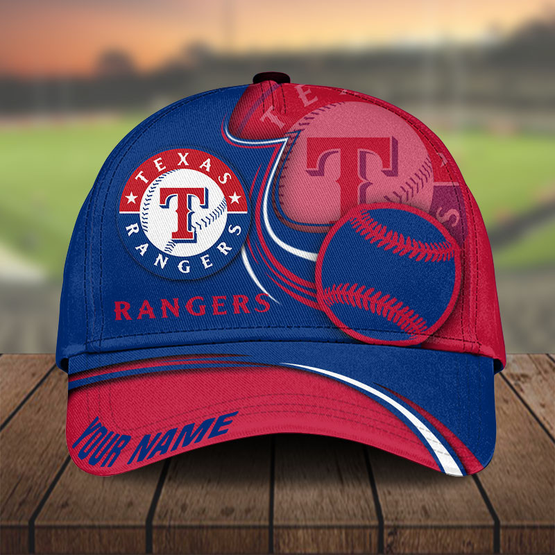 MLB Texas Rangers Personalized Cap Custom Name For Fan