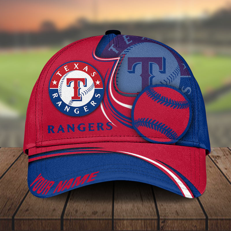 MLB Texas Rangers Personalized Cap Custom Name For Fan