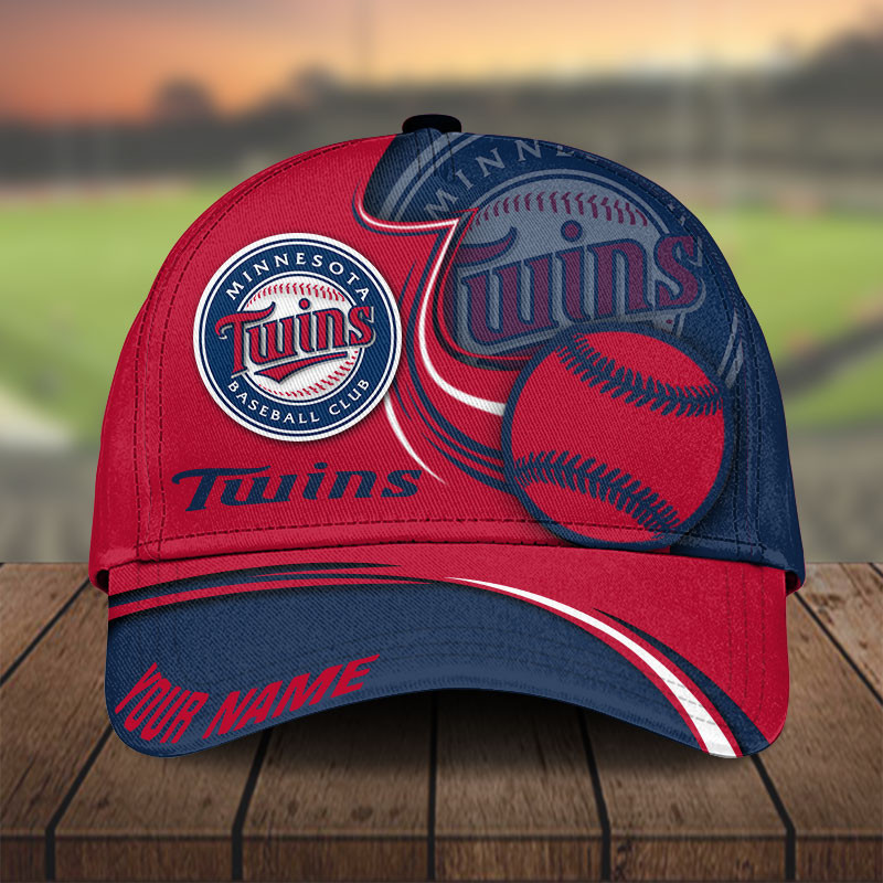 MLB Minnesota Twins Personalized Cap Custom Name For Fan