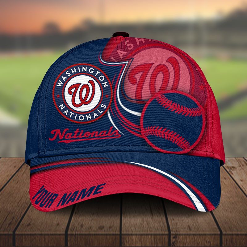 MLB Washington Nationals Personalized Cap Custom Name For Fan
