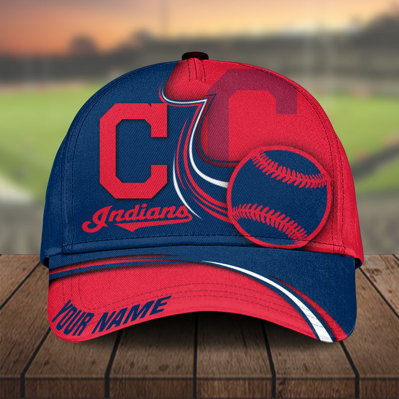 MLB Cleveland Indians Personalized Cap Custom Name For Fan