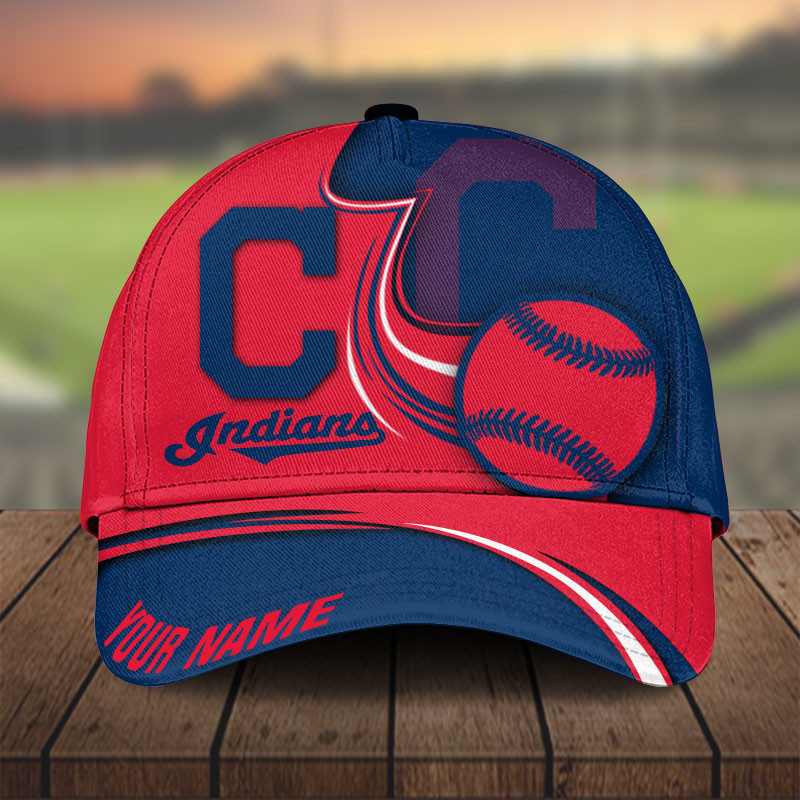 MLB Cleveland Indians Personalized Cap Custom Name For Fan